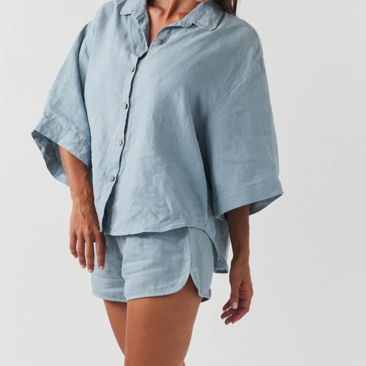 Suppafy Linen Sleep Set - Sea Blue