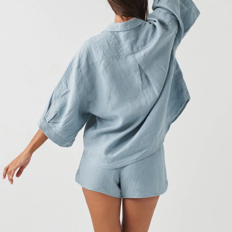 Suppafy Linen Sleep Set - Sea Blue