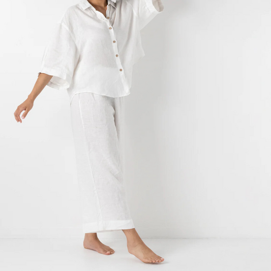 Suppafy Linen Sleep Set - cozy white